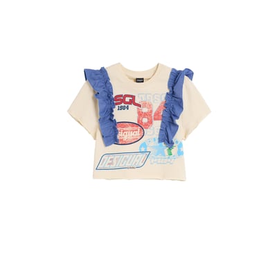 T-shirt imprimé à volants DESIGUAL