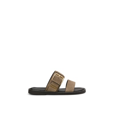 Mule en cuir de vachette velours noble MARC O'POLO