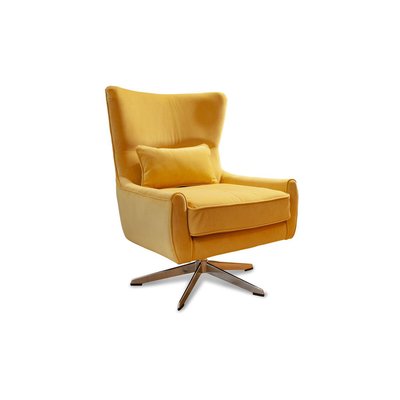 Fauteuil rotatif en velours BALMAT PRODUIT INTERIEUR BRUT