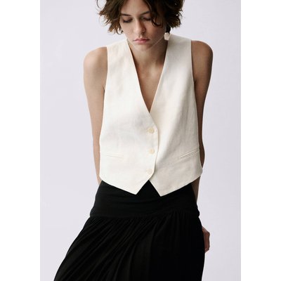 Gilet costume lin MANGO