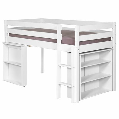 Lit enfant combiné avec matelas Bois massif  DAVON AKITEN RETAIL