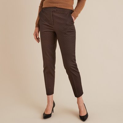 Pantalon cigarette taille haute La Redoute