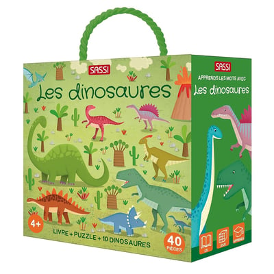 Livre et puzzle Les dinosaures SASSI JUNIOR