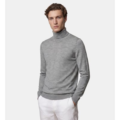 Pull maille droit terirol col roulé laine mérinos GALERIES LAFAYETTE
