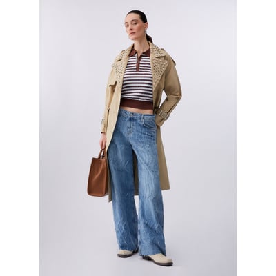 Pull rayé avec détails bijoux LIU JO