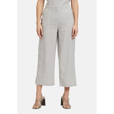Pantalon lin gris femme La Redoute