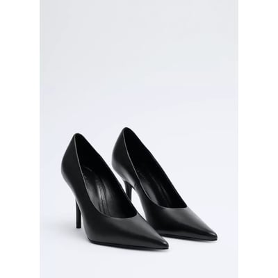 Chaussures talon cuir pointues MANGO