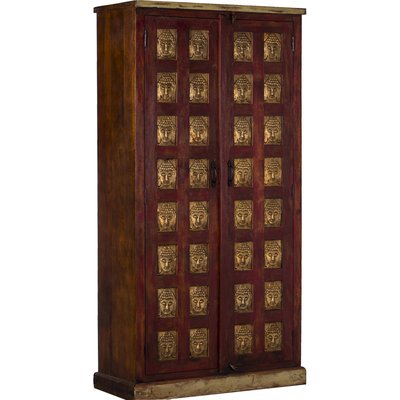Armoire en bois de mangue sculptée RECOLLECTION