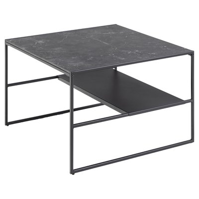Table basse 2 niveaux en Mélamine et Métal TOILINUX