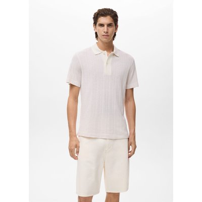 Polo maille ajourée coton MANGO MAN