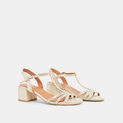 Sandales salomé cuir Adelia, fabriquées en Europe JONAK