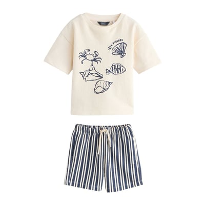 Ensemble t-shirt à manches courtes et short NEXT