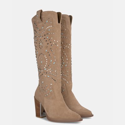 Bottes à fermeture éclair et clous ALMA EN PENA
