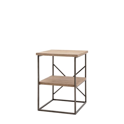 Brompton Wood & Metal Side Table ÉDITÉ