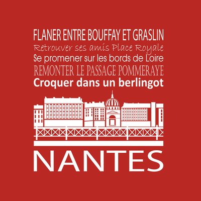 Tableau Sur Toile Nantes ILLUSTRATION CEANOTHE