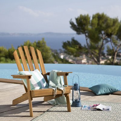 Zeda Adirondack Style Acacia Garden Armchair LA REDOUTE INTERIEURS