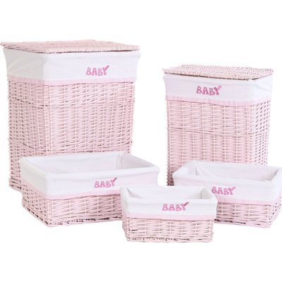 Panier en osier (lot de 5), Baby RECOLLECTION