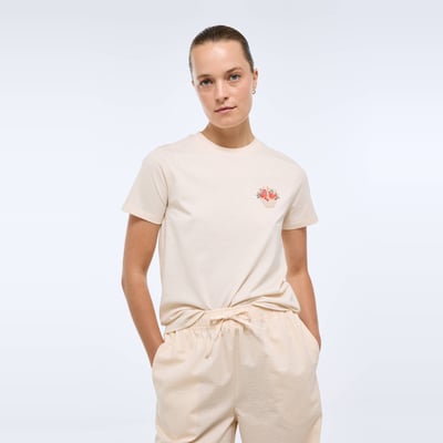 T-shirt à manches courtes avec imprimé placé MONOPRIX