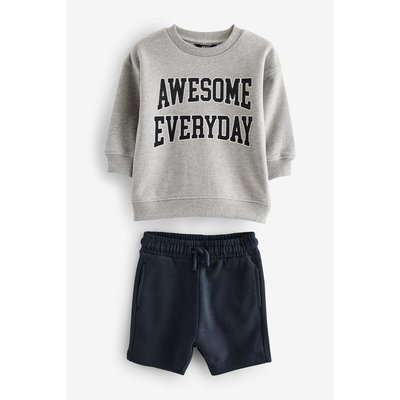 Sweat et short coupe classique, ensemble NEXT