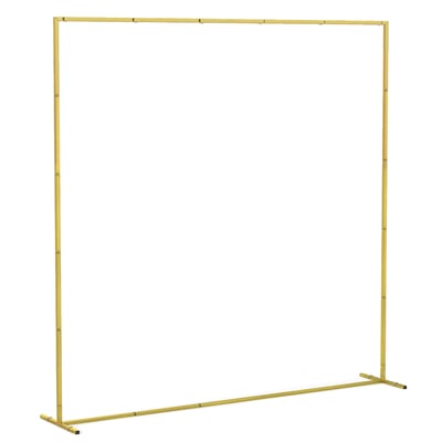 Arche décorative autoportante métal doré OUTSUNNY