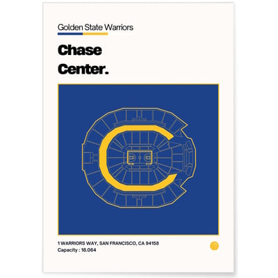 Affiche Chase Center - Golden State Warriors L'AFFICHERIE