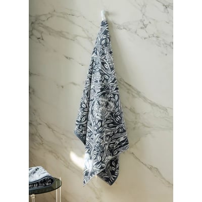 Drap de bain coton bouclette jacquard fleuri MANGO HOME