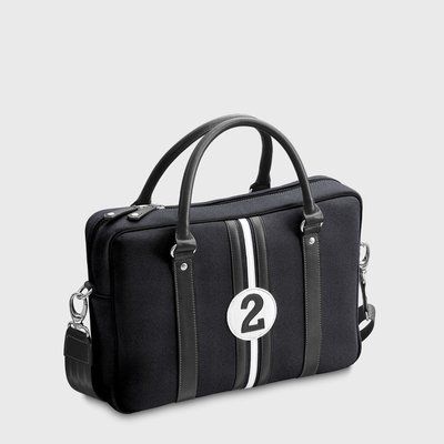 E2R Sac ordinateur 13 pouces original tissu et cuir gris James OH MY BAG