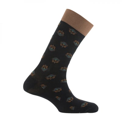 Mi-chaussettes jersey en coton all over floral KINDY