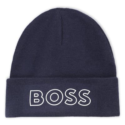 Chapeau tricoté avec logo BOSS KIDSWEAR