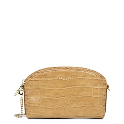 Pochette zippée HANDLE CROCO SEQUOIA