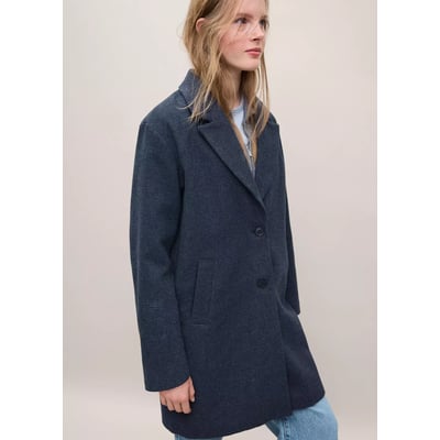 Manteau coupe midi drap de laine MANGO TEEN