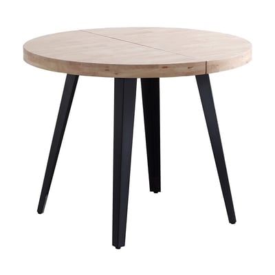 Table repas extensible en bois et acier - MATIKA MATHI DESIGN