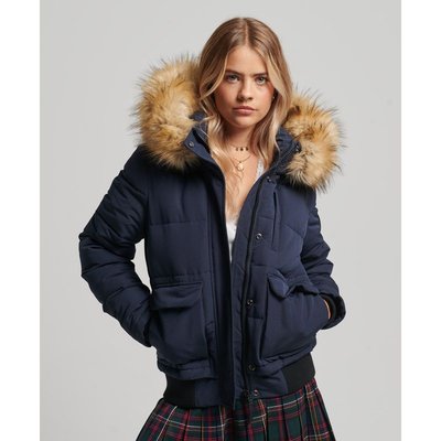 Doudoune bleu et marron femme La Redoute