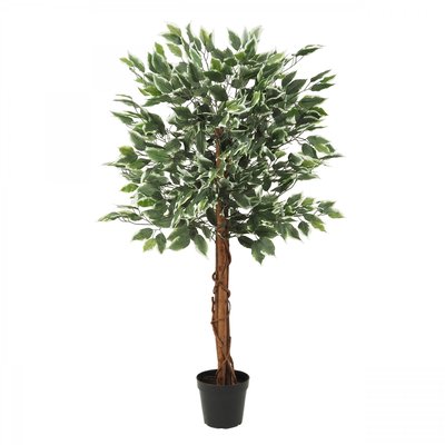 Ficus artificiel panaché 588 feuilles 120cm LIGNE DECO