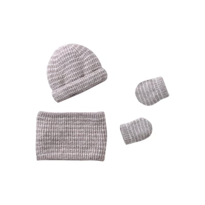 Ensemble bonnet, snood et moufles VERTBAUDET