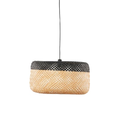 Suspension ronde bambou bicolore MAISON AUBERTIN