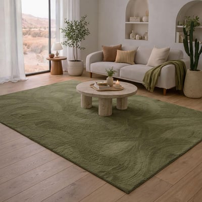 Tapis salon ultra doux, uni et lavable LYN50, aussi idéal pour la chambre UN AMOUR DE TAPIS