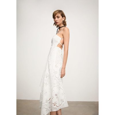 Robe blanche asymetrique La Redoute