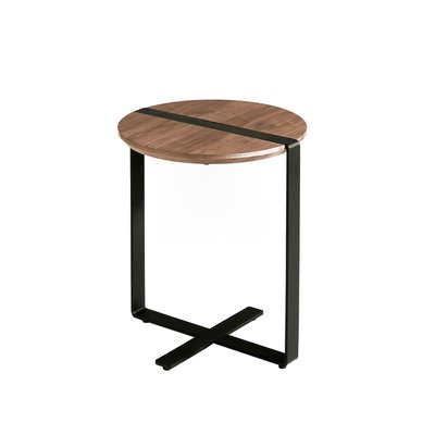 Table d'angle de noyer et acier ANGEL CERDA