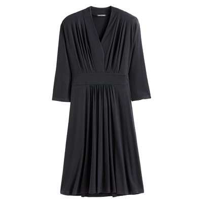 Robe évasée, maille fluide, manches 3/4 ANNE WEYBURN