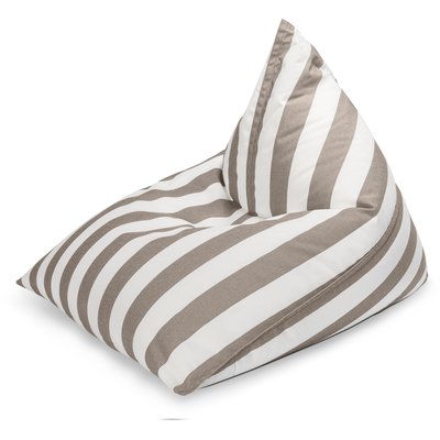 Pouf confort extérieur rayures SANTORIN CALYPSO MAGMA HEIMTEX