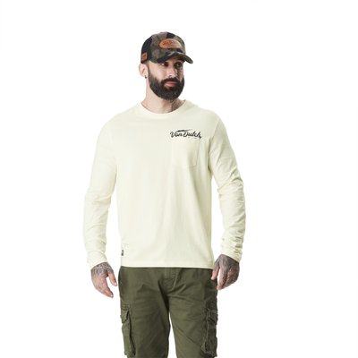 T-shirt homme à manches longues stretch avec print dos Hiro VON DUTCH