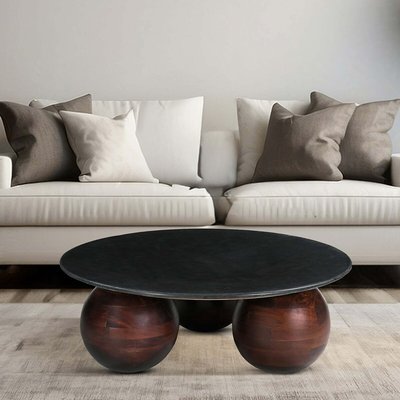 Cally Round Marble Sculptural Coffee Table ÉDITÉ