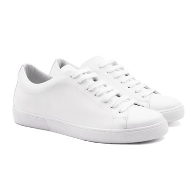 Tennis lacet cuir lisse JULES & JENN
