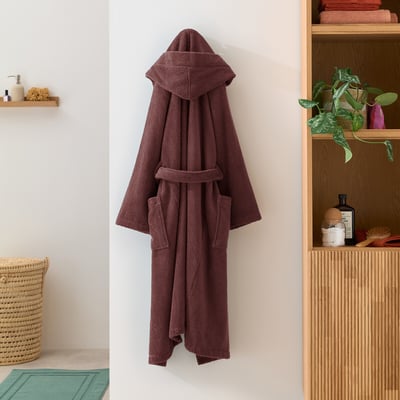 Kheops Adult Hooded Bathrobe in Egyptian Cotton 400g/m2 LA REDOUTE INTERIEURS
