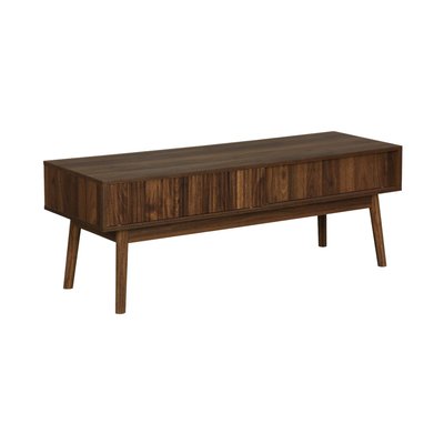Meuble TV scandinave effet bois 2 portes 115 cm LINEAR SWEEEK
