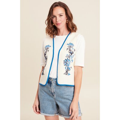 Gilet sans manches brodé tressé BREAL