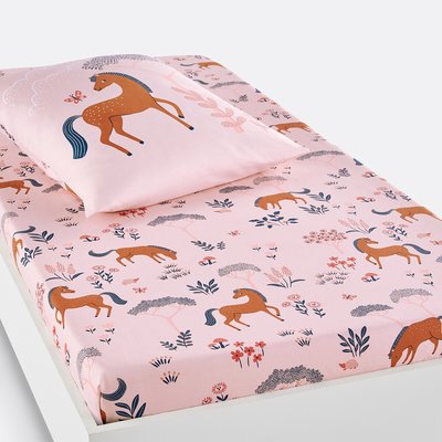 Bagatelle Horse 100% Cotton Fitted Sheet LA REDOUTE INTERIEURS
