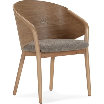 Chaise en bois et tissu au confort enveloppant RECOLLECTION