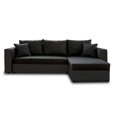 Canapé d'Angle Convertible en Simili/Tissu 4 places - OPALE LISA DESIGN